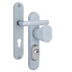 Фурнитура защитная Rostex DECOR R fix-mov DIN Plate 85мм хром сатин 23мм 40-45мм 4клас Ovalne/Baryt CR SAT комплект