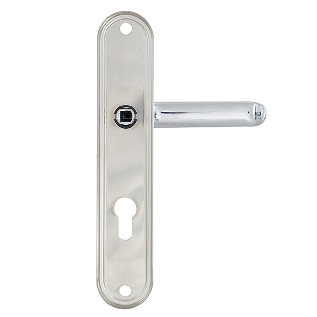 Фурнитура защитная Rostex DECOR R mov-mov DIN Plate 85мм хром мат 23мм 38-45мм 4клас Baryt CR MAT комплект
