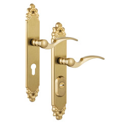 Фурнитура защитная Rostex OZDOBNA R mov-mov DIN Plate 90мм титан PVD мат 22мм 38-45мм 3клас Ozdobna TI MAT комплект