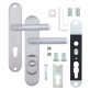 Фурнитура защитная Rostex DECOR R mov-mov DIN Plate 90мм хром мат 23мм 38-45мм 4клас Baryt CR MAT комплект