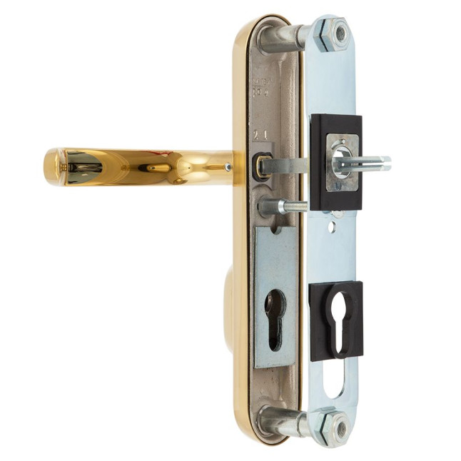 Фурнитура защитная Rostex DECOR R mov-mov DIN Plate 90мм титан PVD мат 23мм 38-45мм 4клас Baryt TI MAT комплект