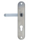 Фурнитура защитная Rostex DECOR R fix-mov DIN Plate 72мм хром сатин 23мм 40-45мм 4клас Ovalne/Baryt CR SAT комплект