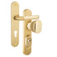 Фурнитура защитная Rostex DECOR R fix-mov DIN Plate 72мм титан PVD мат 23мм 40-45мм 4клас Ovalne/Baryt TI MAT комплект