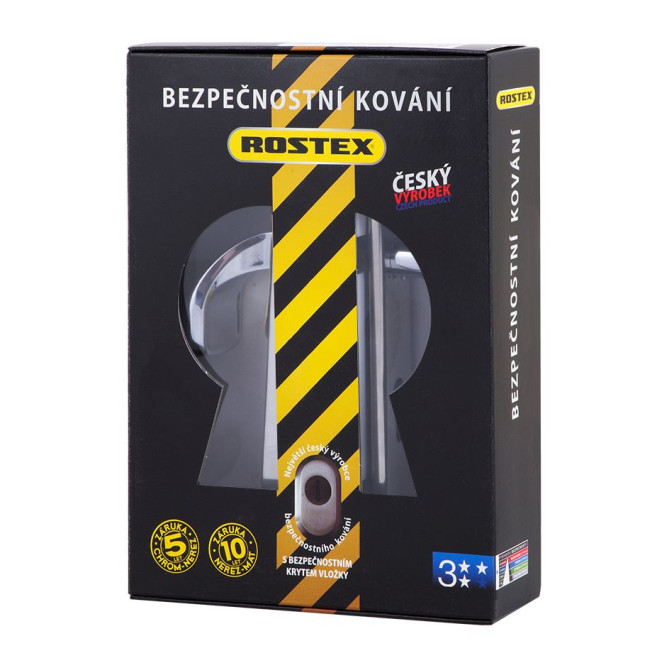 Фурнитура защитная Rostex 802 R fix-mov PZ Plate 72мм хром полированный 38-55мм 3клас Hranate/804 CR комплект