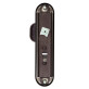 Фурнитура защитная Rostex UNIVERSAL R fix-mov DIN Plate 85мм краска коричневая антик 22мм 38-55мм 3клас Ovalne/Baryt Brown комплект