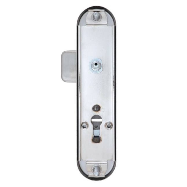Фурнитура защитная ROSTEX UNIVERSAL R fix-mov DIN PLATE 85мм нерж.сталь мат 22мм 38-55мм 3клас Ovalne/Baryt NEREZ MAT комплект