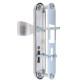Фурнитура защитная ROSTEX UNIVERSAL R fix-mov DIN PLATE 85мм нерж.сталь мат 22мм 38-55мм 3клас Ovalne/Baryt NEREZ MAT комплект