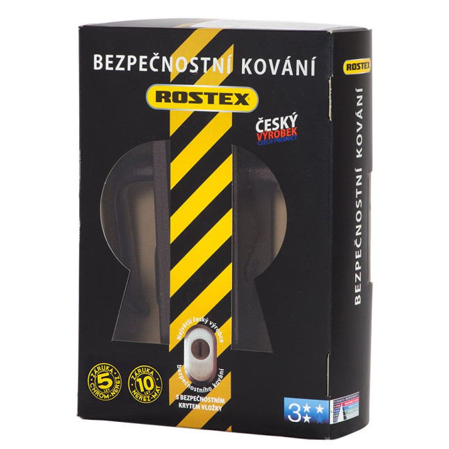 Фурнитура защитная Rostex UNIVERSAL R mov-mov DIN Plate 85мм краска коричневая антик 22мм 38-55мм 3клас Baryt Brown комплект