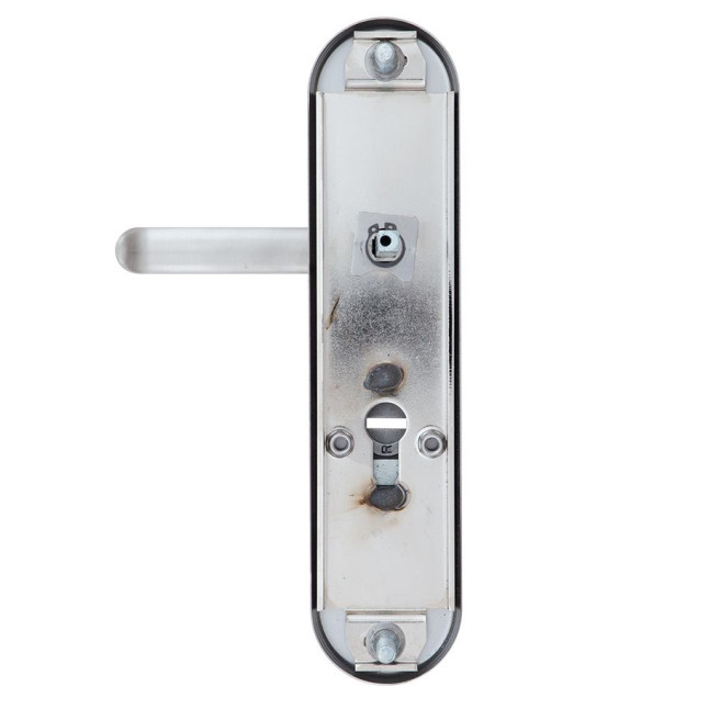 Фурнитура защитная ROSTEX UNIVERSAL R mov-mov DIN PLATE 85мм нерж.сталь мат 22мм 38-55мм 3клас Baryt NEREZ MAT комплект