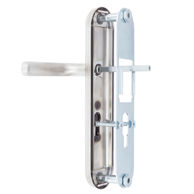 Фурнитура защитная ROSTEX UNIVERSAL R mov-mov DIN PLATE 85мм нерж.сталь мат 22мм 38-55мм 3клас Baryt NEREZ MAT комплект