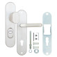 Фурнитура защитная Rostex UNIVERSAL R fix-mov DIN Plate 90мм хром мат 22мм 38-55мм 3клас Ovalne/Baryt CR MAT комплект