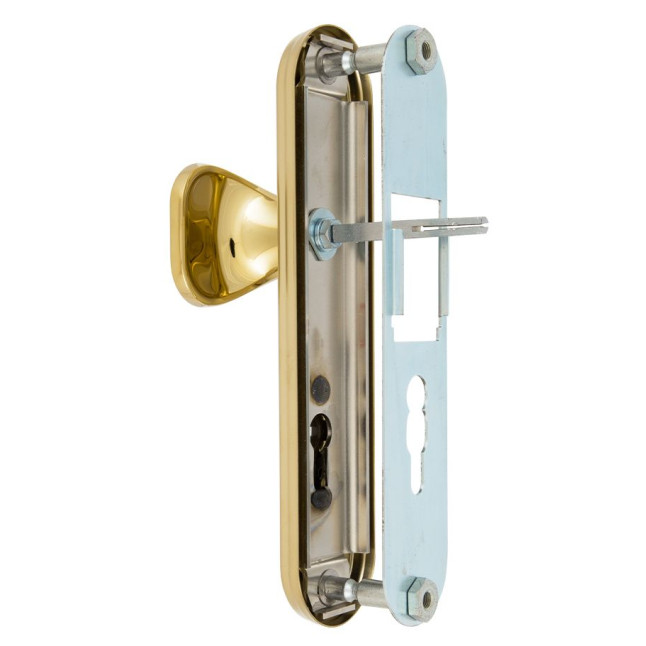 Фурнитура защитная Rostex UNIVERSAL R fix-mov DIN Plate 90мм титан PVD 22мм 38-55мм 3клас Ovalne/Baryt TI комплект
