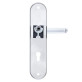 Фурнитура защитная Rostex UNIVERSAL R mov-mov DIN Plate 90мм хром полированный 22мм 38-55мм 3клас Baryt CR комплект