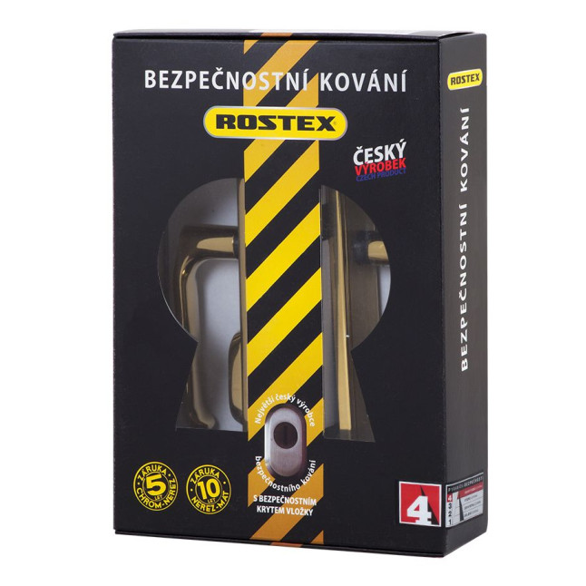 Фурнитура защитная Rostex DECOR R mov-mov DIN Plate 72мм титан PVD мат 23мм 38-45мм 4клас Baryt TI MAT комплект