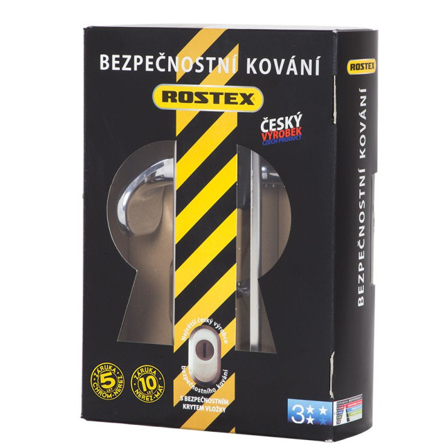 Фурнитура защитная Rostex UNIVERSAL R mov-mov DIN Plate 72мм хром полированный 22мм 38-55мм 3клас Baryt CR комплект