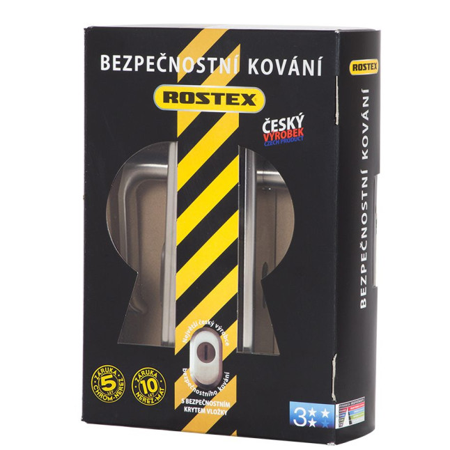 Фурнитура защитная ROSTEX UNIVERSAL R mov-mov DIN PLATE 72мм нерж.сталь мат 22мм 38-55мм 3клас Baryt NEREZ MAT комплект