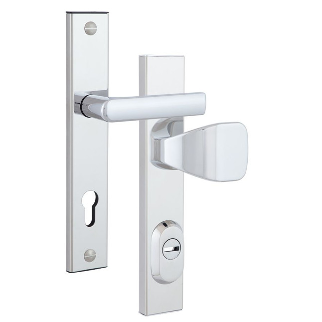 Фурнітура захисна ROSTEX R1/R4 R fix-mov DIN PLATE 90мм Хром_полірований 22мм 38-55мм 3клас Hranate/804 CR Комплект