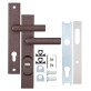 Фурнитура защитная Rostex R1/R4 R mov-mov DIN Plate 72мм краска коричневая антик 22мм 38-55мм 3клас 804 Brown комплект