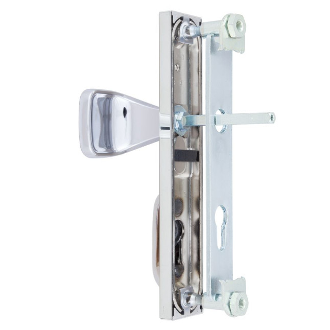 Фурнитура защитная Rostex R1/R4 R fix-mov DIN Plate 72мм хром полированный 22мм 38-55мм 3клас Hranate/804 CR комплект