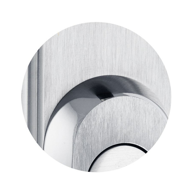 Фурнитура защитная Rostex OZDOBNA R fix-mov DIN Plate 72мм хром мат 22мм 40-45мм 3клас Ovalne/Ozdobna CR MAT комплект, права
