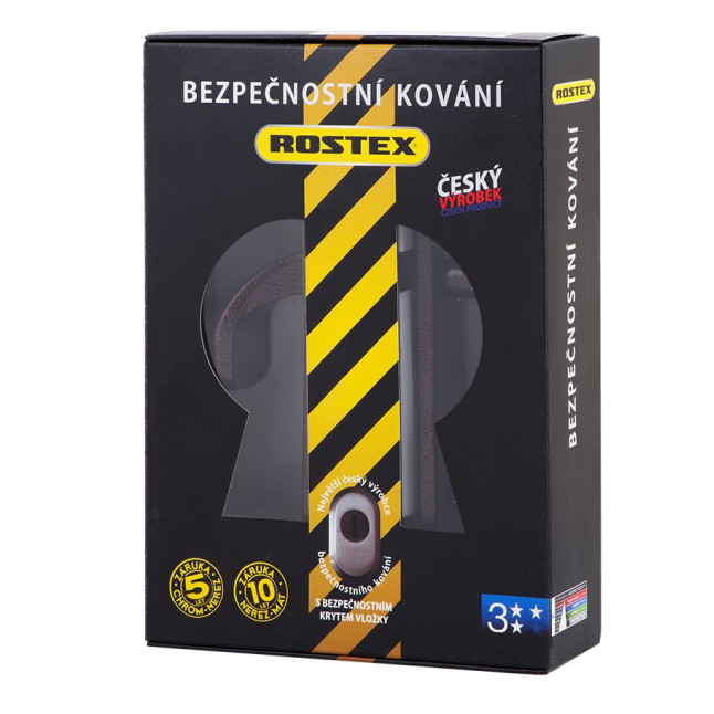 Фурнитура защитная Rostex 802 R fix-mov PZ Plate 85мм краска коричневая антик 38-55мм 3клас Hranate/804 Brown комплект