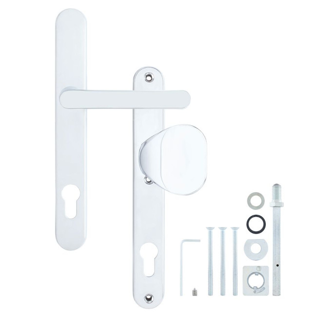 Фурнитура защитная ROSTEX PROFILE PRO Z fix-mov DIN PLATE 92мм хром полированный 19,5 мм 57-62мм Ovalne/Baryt CR комплект