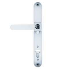 Фурнитура защитная ROSTEX PROFILE PRO Z mov-mov DIN PLATE 92мм краска белая 19,5 мм 42-48мм Exlcusive WHITE комплект