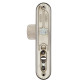 Фурнитура защитная Rostex Exсlusive RX-50 fix-mov DIN Plate 90мм нерж.сталь мат 22мм 40-50мм 3клас Ovalne/Exclusive NEREZ MAT комплект