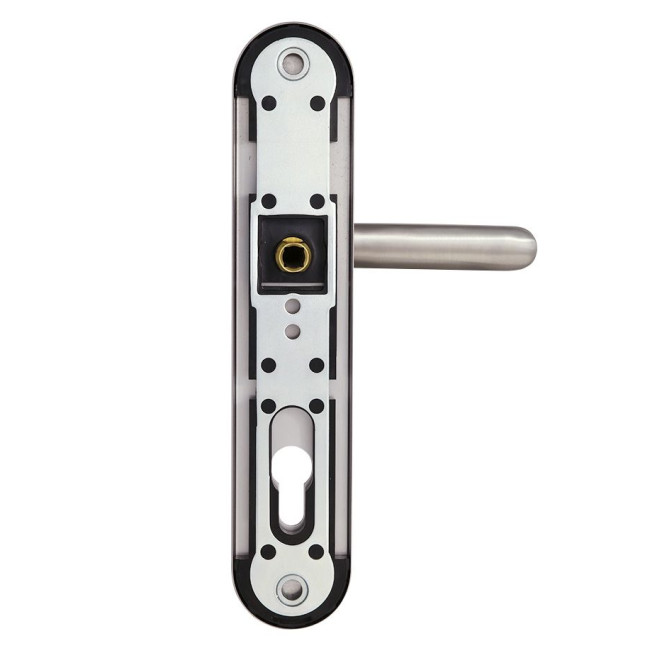 Фурнитура защитная Rostex Exсlusive RX-50 fix-mov DIN Plate 90мм нерж.сталь мат 22мм 40-50мм 3клас Ovalne/Exclusive NEREZ MAT комплект