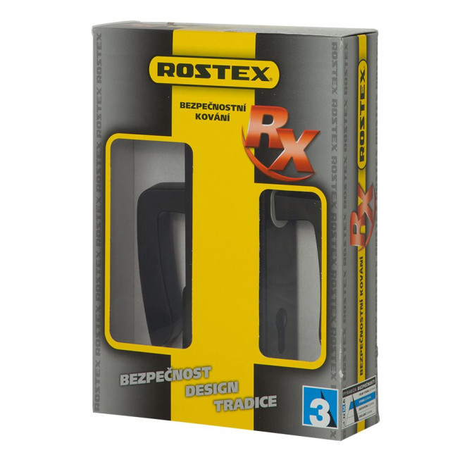 Фурнитура защитная ROSTEX *ASTRA RX-50 mov-mov DIN PLATE 90мм краска черная 22мм 40-50мм 3клас Astra BLACK MAT 