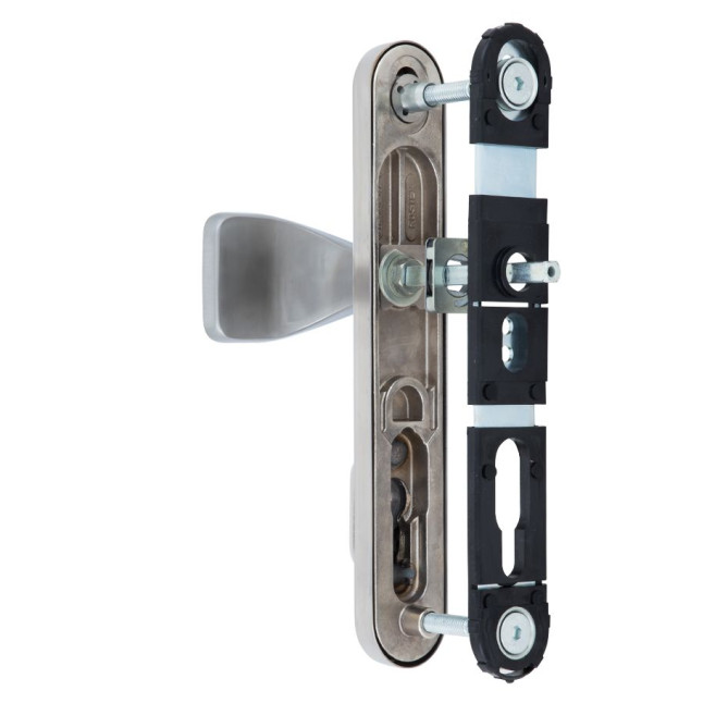 Фурнитура защитная ROSTEX EXСLUSIVE RX-40 fix-mov DIN PLATE 92мм нерж.сталь мат 22мм 76-85мм 2клас Bravo NEREZ MAT комплект