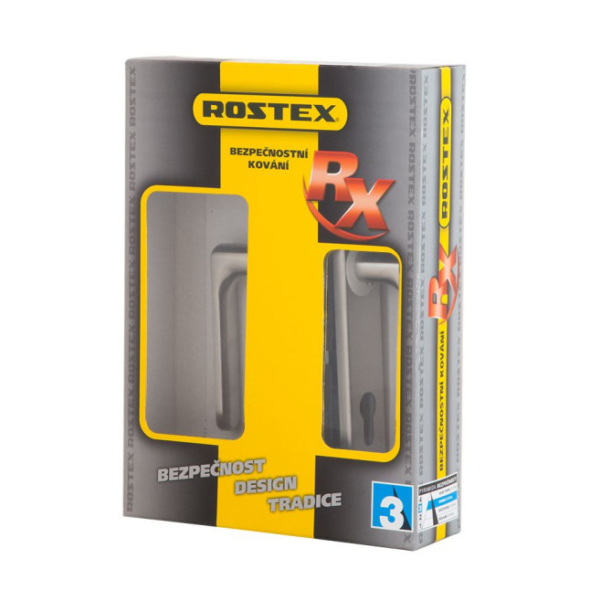 Фурнитура защитная ROSTEX EXСLUSIVE RX-40 fix-mov DIN PLATE 92мм нерж.сталь мат 22мм 76-85мм 2клас Bravo NEREZ MAT комплект