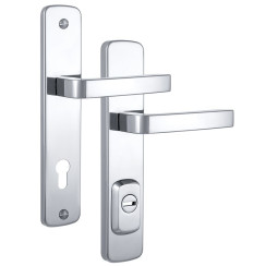 Фурнитура защитная ROSTEX *ASTRA R mov-mov DIN PLATE 85мм хром полированный 22мм 38-55мм 3клас Astra CR комплект