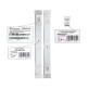 Ручка-скоба ROSTEX OMEGA 600 fix-fix SQUARE 400мм Нерж.сталь_мат 40-50мм, 70-80мм наскрізь NEREZ_MAT Комплект, двостороння