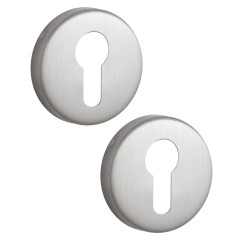 Щиток TESA PZ ROUND Нерж.сталь_мат 38-52мм накладне NEREZ_MAT Комплект