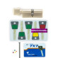Циліндр MUL-T-LOCK DIN_KT 7x7 105 NST 50x55T TO_NST CAM30 3in1 3KEY+1KEY+1KEY DND77_GREY_INS 0767 PB