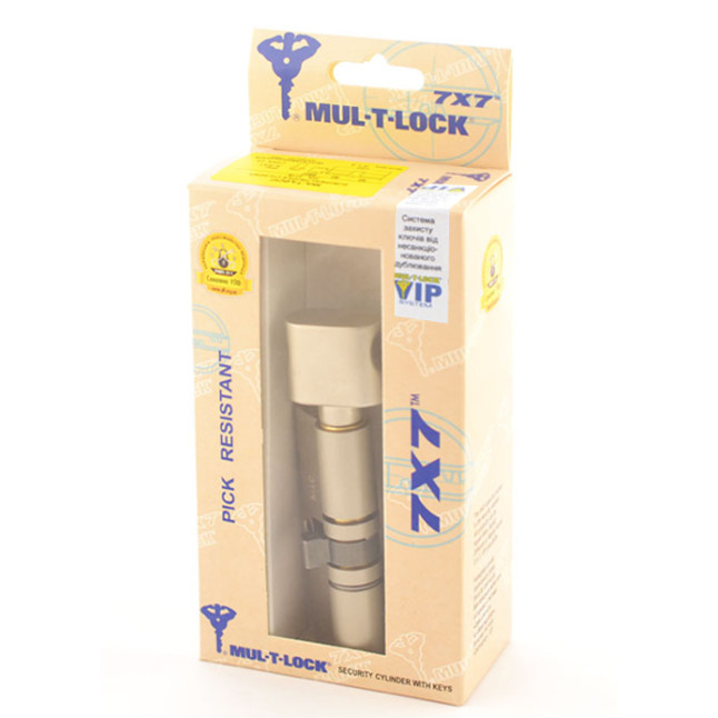 Циліндр MUL-T-LOCK DIN_KT 7x7 115 NST 55x60T TO_NST CAM30 VIP_CONTROL 2KEY+3KEY DND77_GREY_INS 0767 BOX_M