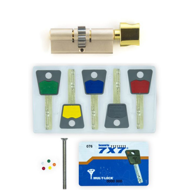 Циліндр MUL-T-LOCK DIN_KT 7x7 105 NST 50x55T TO_SB CGW 5KEY DND77_GREY_INS 0767 BOX_S