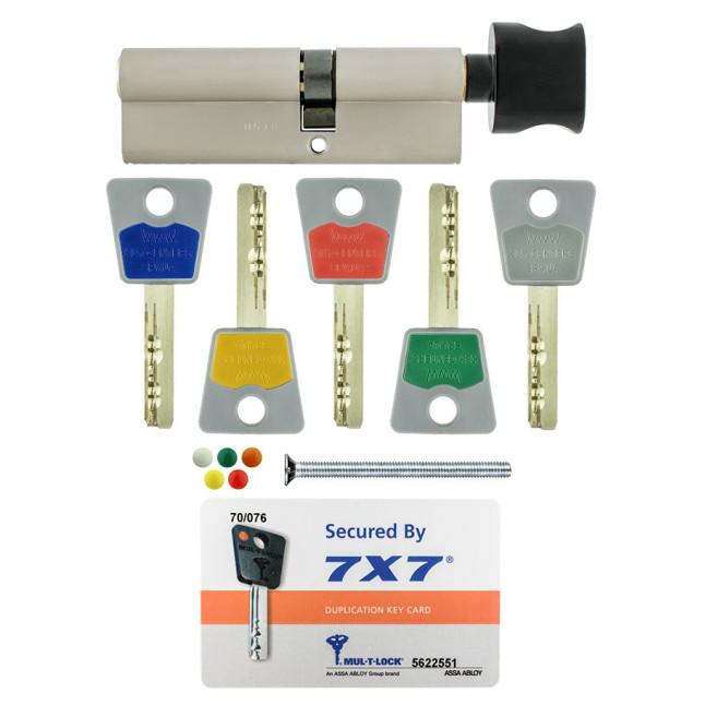 Цилиндр Mul-t-lock DIN KT 7x7 85 NST 35x50T TO BE CAM30 5KEY DND77 GREY INS 0767 BOX C