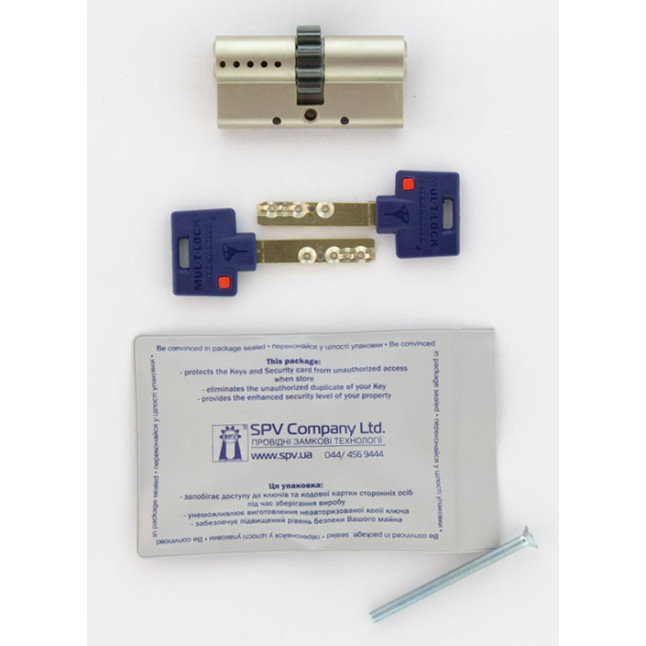 Циліндр MUL-T-LOCK DIN_KK XP *INTERACTIVE+ 95 NST 45x50 CGW VIP_CONTROL 2KEY+3KEY DND3D_BLUE_INS 264S+ BOX_S