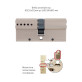 Циліндр MUL-T-LOCK DIN_KK XP *INTERACTIVE+ 90 NST 45Lx45 CAM30 FLEX_CONTROL 3KEY+1KEY+1KEY+1KEY DND3D_BLUE_INS 264S+ BOX_S