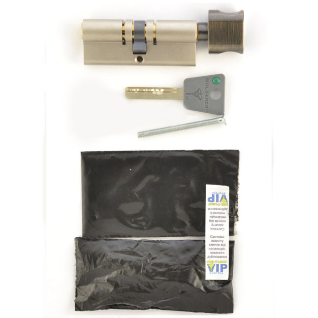 Цилиндр Mul-t-lock DIN KT 7x7 95 NST 45x50T TO ABR CAM30 VIP CONTROL 1KEY+5KEY DND77 GREY INS 0767 BOX C