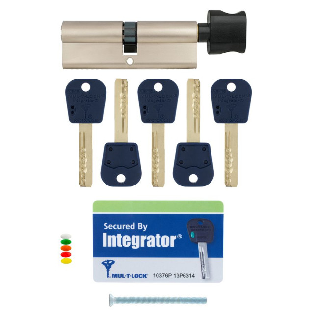 Циліндр MUL-T-LOCK DIN_KT INTEGRATOR 85 NST 40x45T TO_BE CAM30 5KEY INTGR_BLUE_INS 376P BOX_C