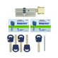 Циліндр MUL-T-LOCK DIN_KT INTEGRATOR 90 NST 45x45T TO_SB CGW 5KEY INTGR_BLUE_INS 376P BOX_C