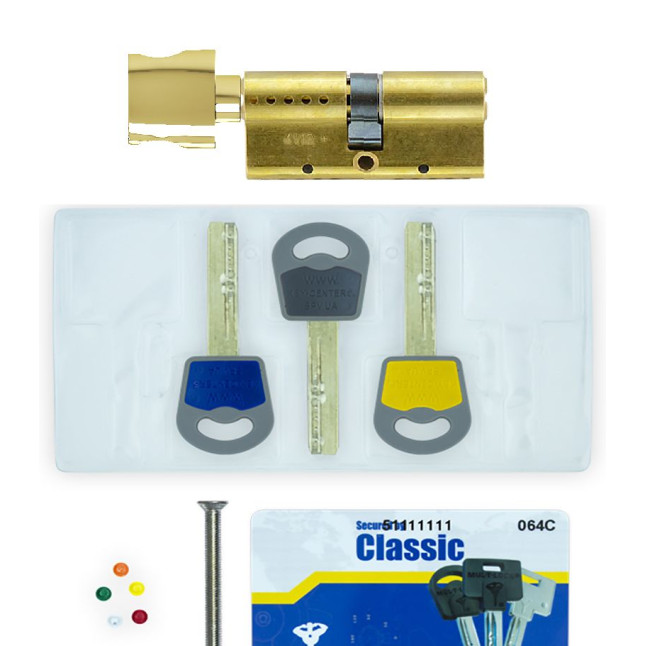 Циліндр MUL-T-LOCK DIN_KT XP CLASSIC 76 EB 45x31T TO_SB CAM30 3KEY ARC_GREY_INS 064 BOX_S
