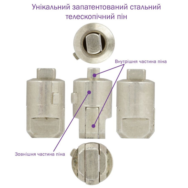 Циліндр MUL-T-LOCK DIN_KT XP *ClassicPro 105 NST 70x35T TO_NST CAM30 3KEY DND_BLUE_INS 4867 BOX_S