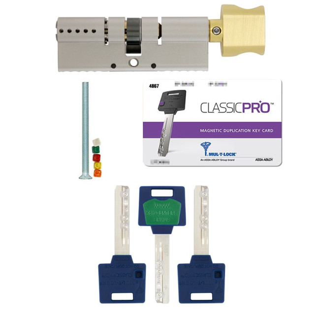 Циліндр MUL-T-LOCK DIN_KT XP *ClassicPro 90 NST 40x50T TO_SBM CAM30 3KEY DND_BLUE_INS 4867 BOX_S