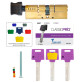 Циліндр MUL-T-LOCK DIN_KT XP *ClassicPro 90 EB 45x45T TO_ABR CAM30 3KEY DND3D_PURPLE_INS 4867 BOX_S