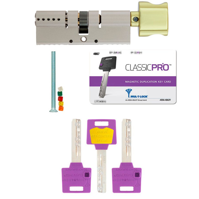 Циліндр MUL-T-LOCK DIN_KT XP *ClassicPro 80 NST 40x40T TO_SB CAM30 3KEY DND3D_PURPLE_INS 4867 BOX_S
