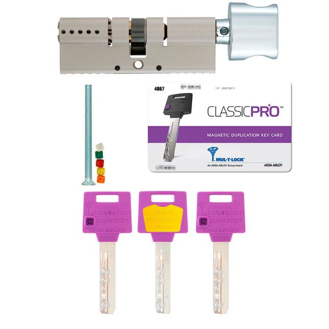Циліндр MUL-T-LOCK DIN_KT XP *ClassicPro 90 NST 40x50T TO_NC CAM30 3KEY DND3D_PURPLE_INS 4867 BOX_S